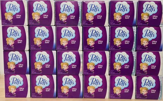 Puffs Ultra Soft Facial Tissues Lot 0f 2x Cases 48 Cube Box of 56 2 - Ply PGC35038 - resaled - Puffs - 10037000350382