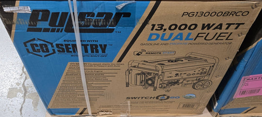 Pulsar 13,000/10,000 - Watt Dual - Fuel PG13000BRCO Portable Home Power Generator Gasoline Propane Push Start - resaled - Pulsar - 814726026905