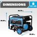 Pulsar 13,000/10,000 - Watt Dual - Fuel PG13000BRCO Portable Home Power Generator Gasoline Propane Push Start - resaled - Pulsar - 814726026905