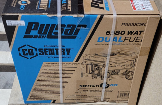 Pulsar Portable Home Power Generator 6,580/5,300 Watt Dual-Fuel Gasoline Propane New - resaled - Pulsar - 814726027193