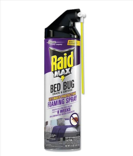 Raid Max Lot of 6 Aerosol Foaming Crack and Crevice Bed Bug Killer 17.5 oz. - resaled - Raid - 046500001666