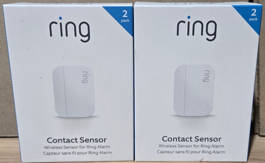 Ring Alarm Door Window Contact Sensor 2 - Pack Lot of 2x 4SD2SZ - 0EN0 2nd Gen White - resaled - Ring - 842861111088