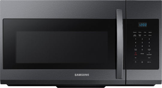 Samsung 1.7 Cu. Ft. Over-the-Range Microwave Black Stainless Steel ME17R7021EG Hood - resaled - Samsung - 887276390024