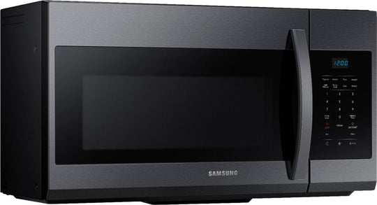 Samsung 1.7 Cu. Ft. Over-the-Range Microwave Black Stainless Steel ME17R7021EG Hood - resaled - Samsung - 887276390024