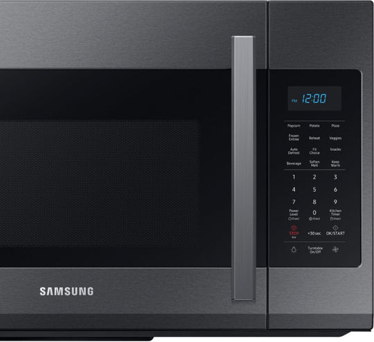 Samsung 1.9 Cu. Ft. Over-the-Range Microwave Sensor Cook Black Stainless Steel ME19R7041FG - resaled - Samsung - 887276348667