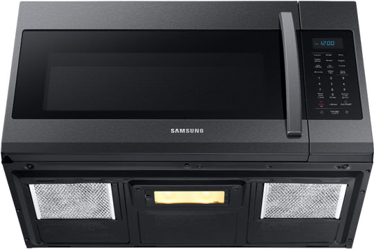 Samsung 1.9 Cu. Ft. Over-the-Range Microwave Sensor Cook Black Stainless Steel ME19R7041FG - resaled - Samsung - 887276348667