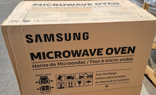 Samsung 1.9 Cu. Ft. Over-the-Range Microwave Sensor Cook Black Stainless Steel ME19R7041FG - resaled - Samsung - 887276348667