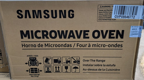 Samsung 1.9 Cu. Ft. Over the Range Microwave Sensor Cook Stainless Steel ME19R7041FS - resaled - Samsung - 887276348056