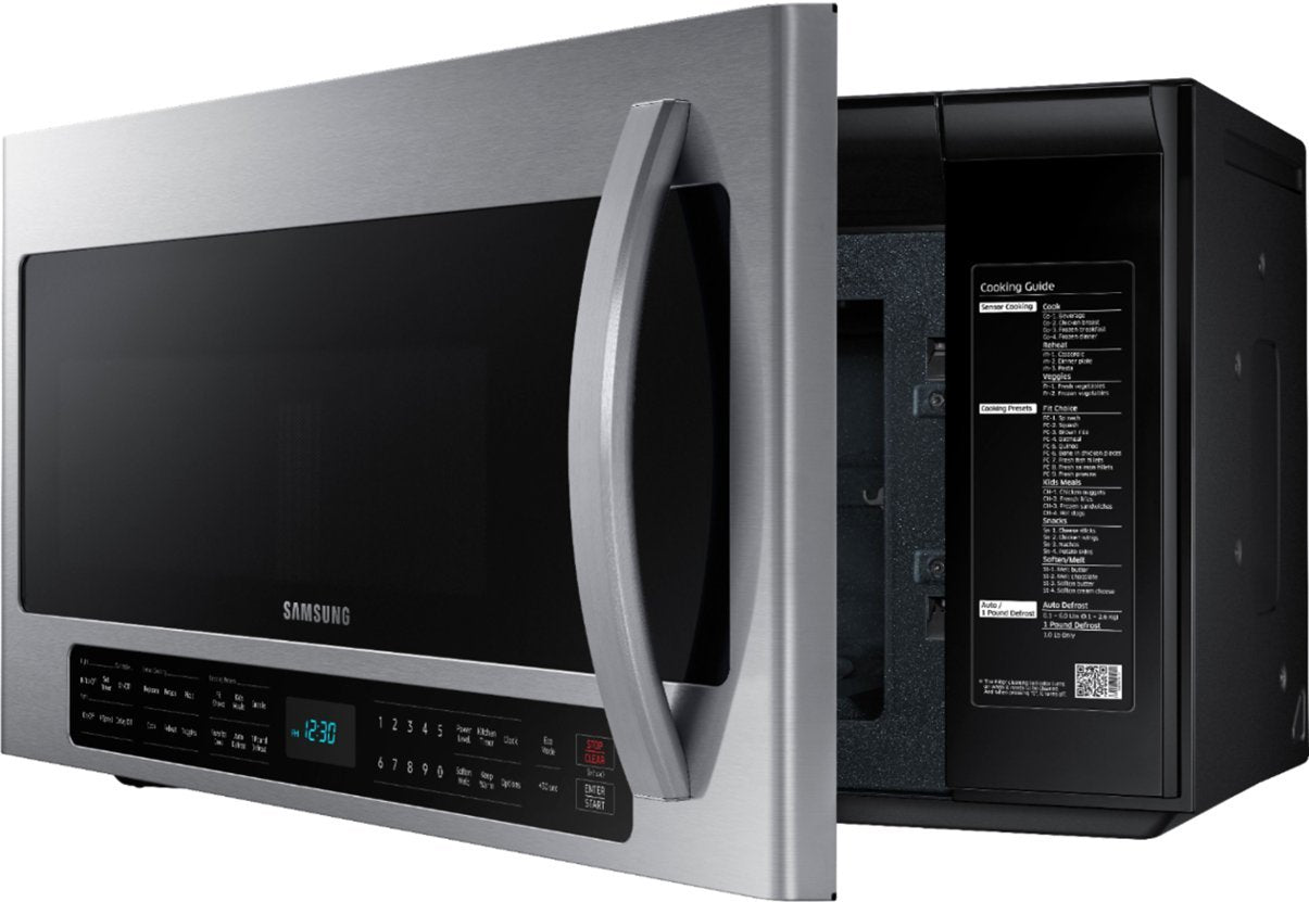 Samsung 2.1 Cu. Ft. Over-the-Range Microwave Sensor Cook Stainless Steel ME21R7051SS - resaled - Samsung - 887276333809