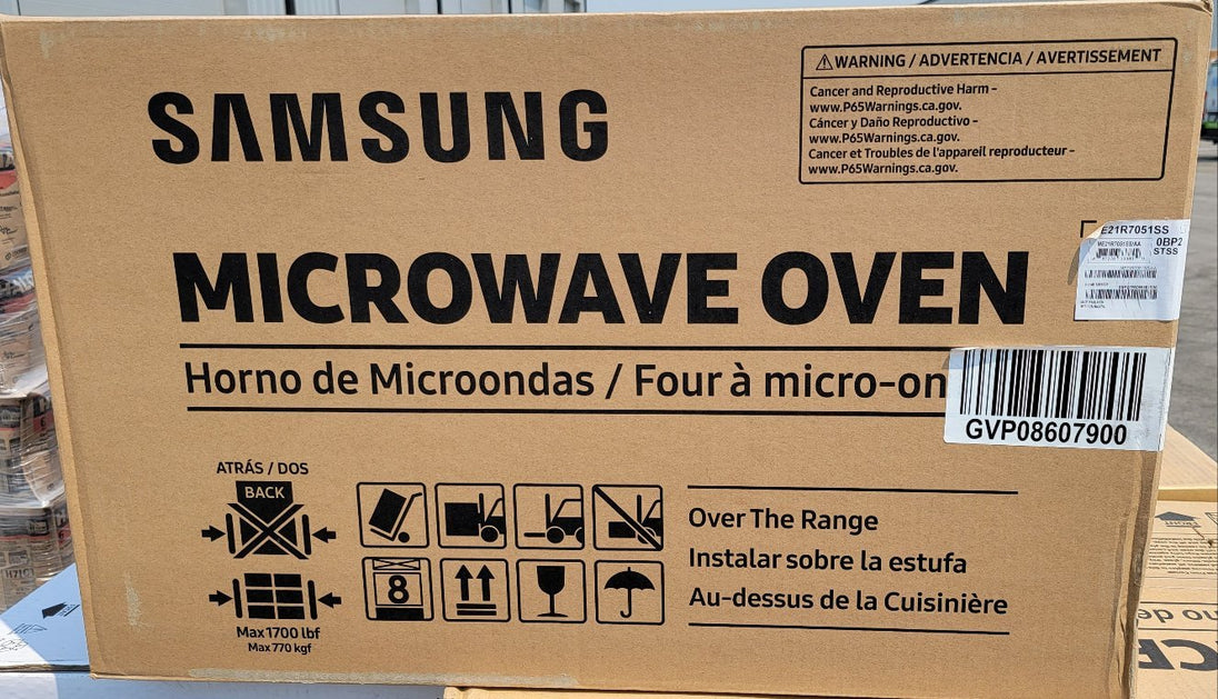 Samsung 2.1 Cu. Ft. Over-the-Range Microwave Sensor Cook Stainless Steel ME21R7051SS - resaled - Samsung - 887276333809