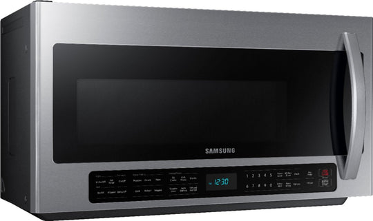 Samsung 2.1 Cu. Ft. Over-the-Range Microwave Sensor Cook Stainless Steel ME21R7051SS - resaled - Samsung - 887276333809