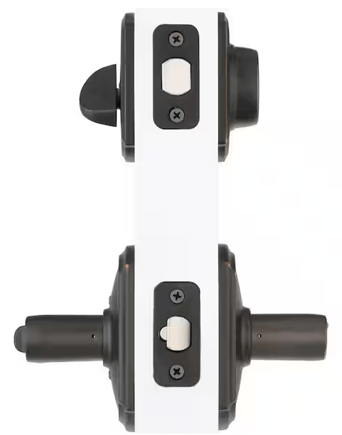 Schlage Accent Aged Bronze Single Cylinder Deadbolt and Keyed Entry Door Handle Trim Combo Pack - resaled - Schlage - 043156384525