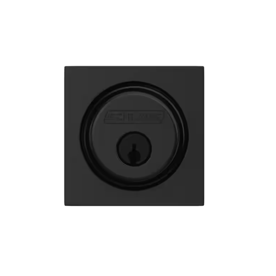 Schlage B60 Series Collins Matte Black Single Cylinder Deadbolt B60GCOL622 Certified Highest Security - resaled - Schlage - 043156719822