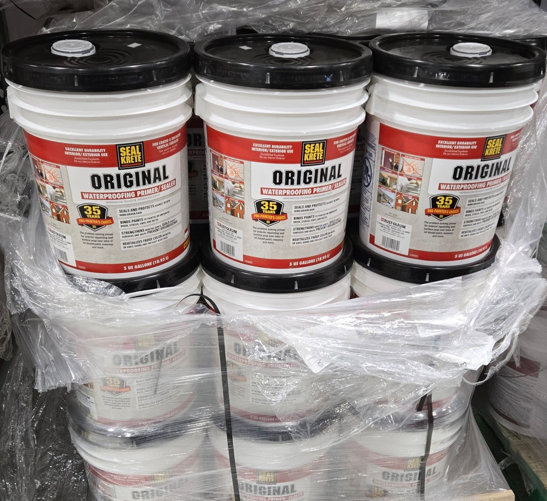 Seal - Krete 5 Gal. Original Waterproofing Primer Sealer Clear Basement Gallon Bucket - resaled - Seal - Krete - 015944100051