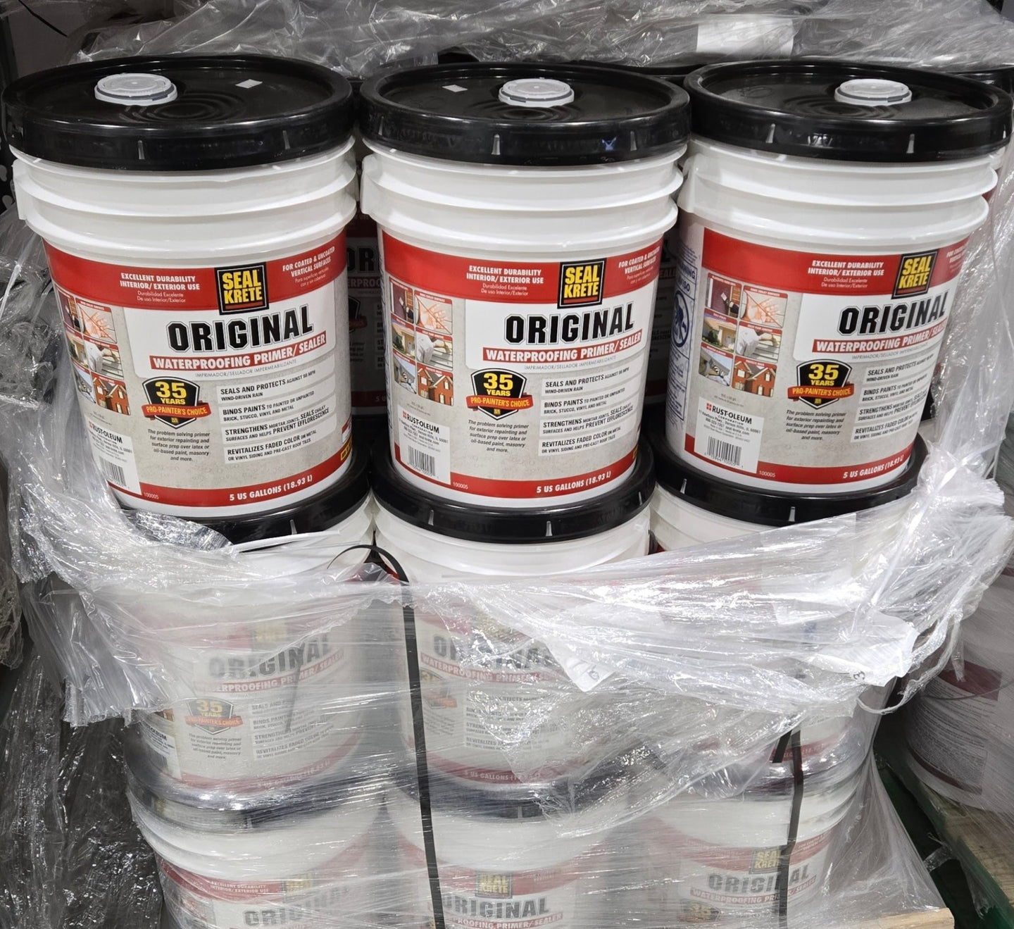 Seal - Krete 5 Gal. Original Waterproofing Primer Sealer Clear Basement Gallon Bucket - resaled - Seal - Krete - 015944100051