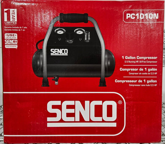 Senco 1 Gal. 1/2 HP Portable Pancake Electric Air Compressor PC1010N - resaled - Senco - 741474095634