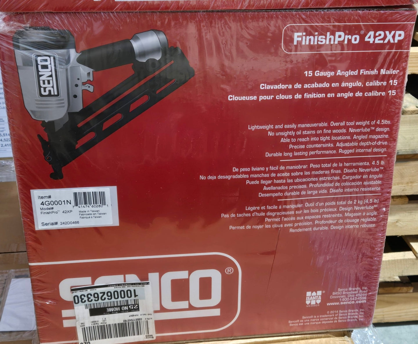 Senco 15 - Gauge 2 1/2 in Angled Finish Nailer FinishPro 42XP 4G0001N - resaled - Senco - 741474602801