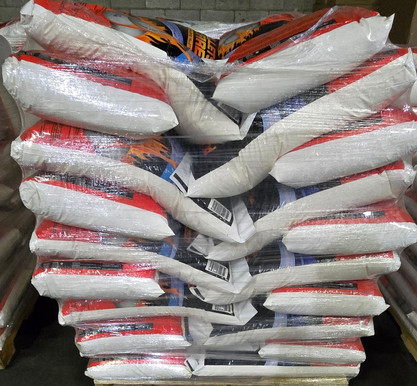 Snow Joe Pallet of 50 Bags Calcium Chloride Ice Melt 50lb Pellets of Fire - 25°F CP50 - resaled - Snow Joe - 850384000505