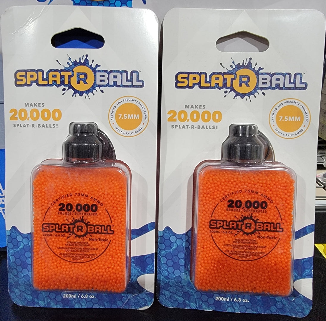 Splatt R Ball Bottle Splat-R-Ball SRB400-Sub Water Bead Blaster Lot of 2x Guns and 20,000 R