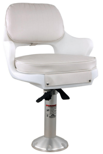 Springfield Yachtsman Chair Package 1001414 - L Boat Seat Marine Swivel White - resaled - Springfield - 038132107151