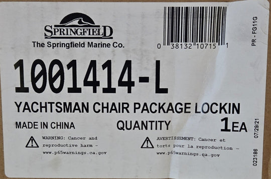 Springfield Yachtsman Chair Package 1001414 - L Boat Seat Marine Swivel White - resaled - Springfield - 038132107151