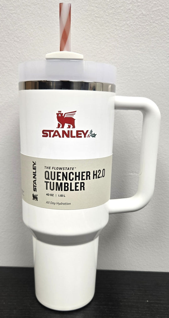 Stanley Quencher H20 FlowState 40 Oz Tumbler Mistletoe Twist 10 - 10824 - 535 Limited Edition - resaled - Stanley - 041604416095