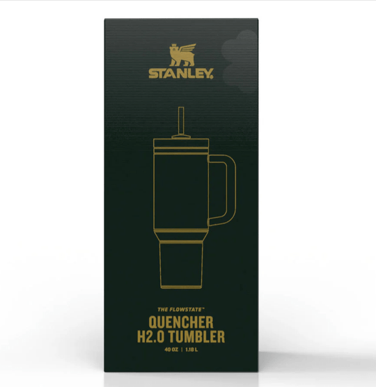 Stanley St. Patrick's Day Shamrock Green Gold Quencher Tumbler 40 OZ H2.0 FlowState - resaled - Stanley - 041604454172