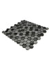 Sunwings Gunmetal Gray 12 in. x 11.5 in. Hexagon Mosaic Backsplash Stainless Steel & Aluminum Mosaic Wall Tile (9.5 sq. ft./Case) - resaled - Sunwings - 6938619006110