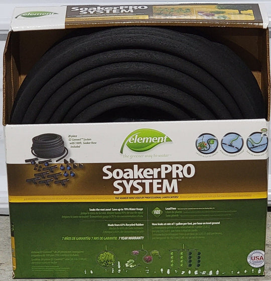 Swan Element SoakerPro 3/8 in. x 100 ft. Soaker Hose System Heavy Duty Watering - resaled - Swan - 078627993869