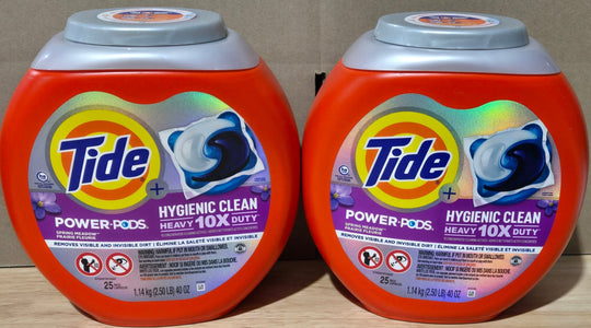 Tide Power Spring Renewal Scent Laundry Detergent Pods Lot of 2x (25 - Count) - resaled - Tide - 030772076866