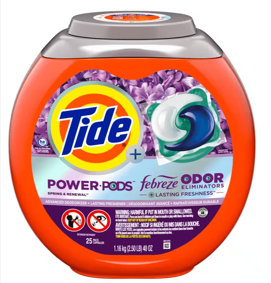 Tide Power Spring Renewal Scent Laundry Detergent Pods Lot of 2x (25 - Count) - resaled - Tide - 030772076866