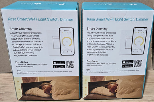 TP - LINK Kasa Smart Wi - Fi Light Dimmer Switch HS220 Lot x2 White - resaled - TP - LINK - 845973083724