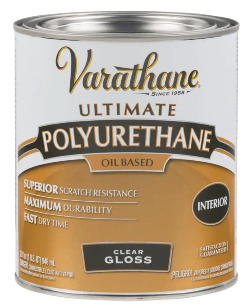 Varathane Lot of 2x 1 qt. Clear Gloss Oil - Based Interior Polyurethane Quart Can - resaled - Varathane - 020066430504