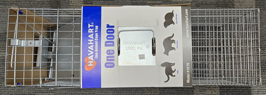 Victor Havahart Large 1 - Door Professional Live Animal Cage Trap 1079 Raccoon Opossum Groundhog Feral Cat - resaled - Havahart - 036348010791