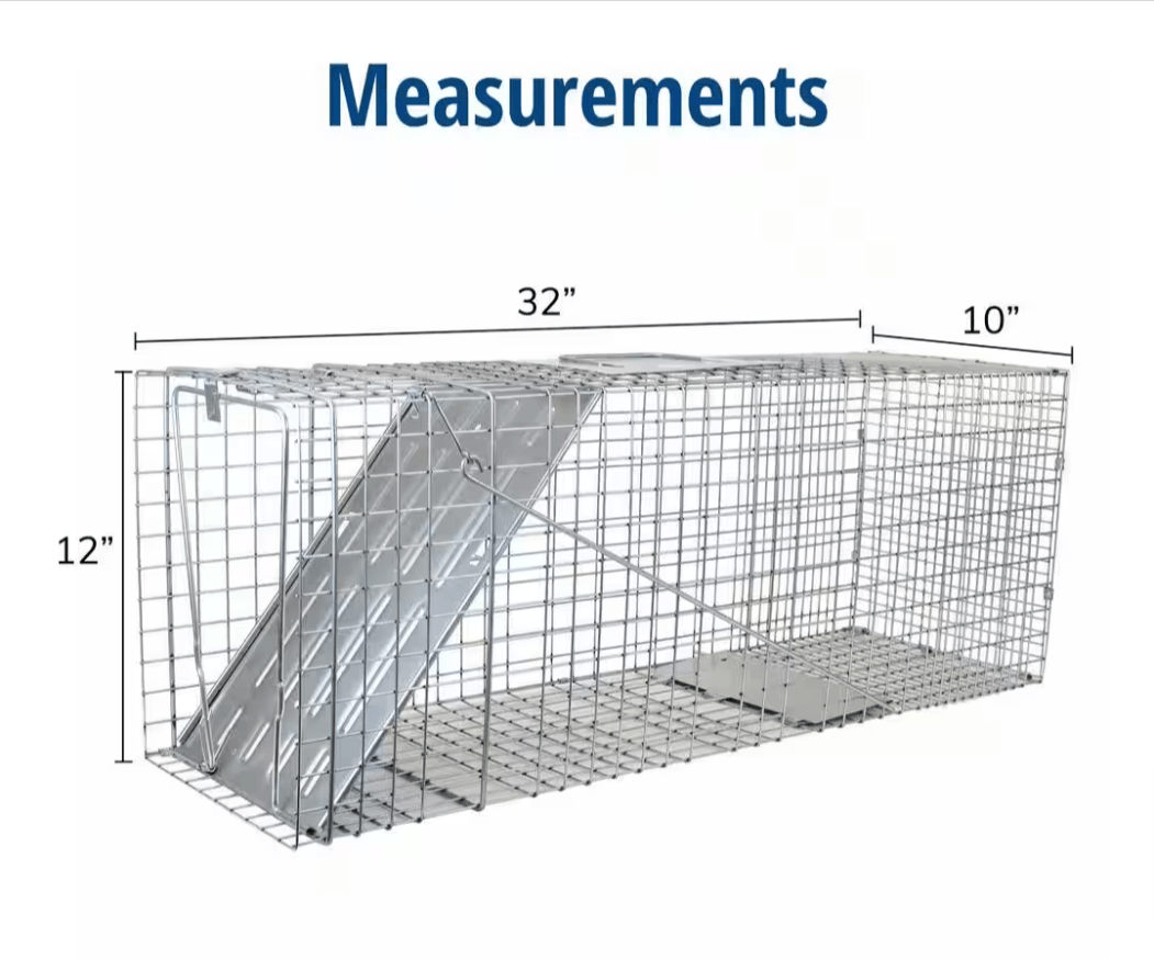 Victor Havahart Large 1 - Door Professional Live Animal Cage Trap 1079 Raccoon Opossum Groundhog Feral Cat - resaled - Havahart - 036348010791