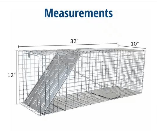 Victor Havahart Large 1 - Door Professional Live Animal Cage Trap 1079 Raccoon Opossum Groundhog Feral Cat - resaled - Havahart - 036348010791