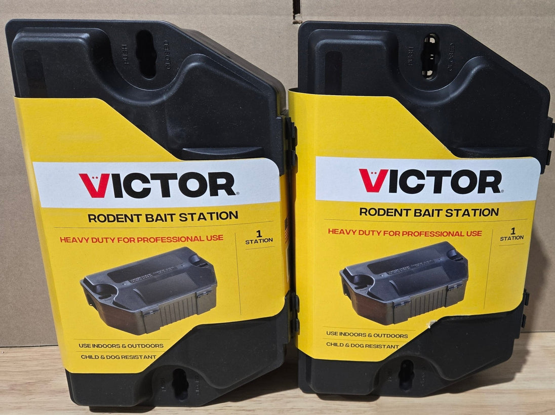 Victor Heavy - Duty Rodent Bait Station Lot of 2x M901RB Mice Rats - resaled - Victor - 072868627941