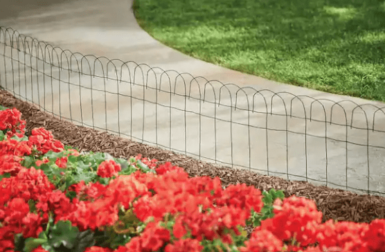 Vigoro 14 in. H x 20 ft. L Green Rolled Metal Garden Fence Lot of 2 89311HD - resaled - Vigoro - 093432893111