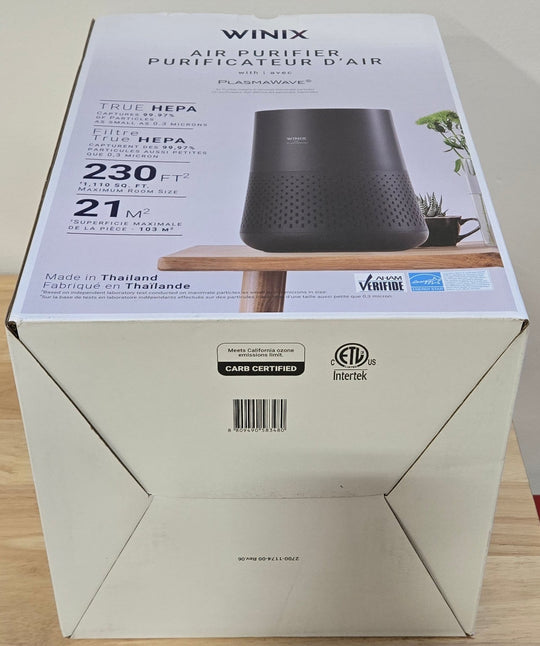 Winix A230 360° All - in - One 4 - Stage True HEPA Air Purifier Black PlasmaWave Technology - resaled - Winix - 8809490583480