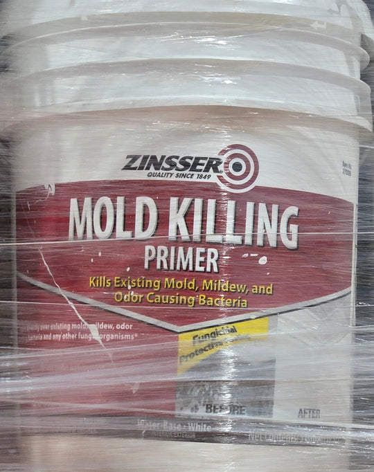 Zinsser 5 gal. Mold Killing Interior Exterior Primer Gallon Bucket - resaled - Zinsser - 020066238049