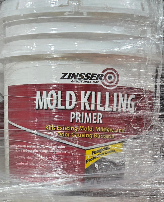 Zinsser 5 gal. Mold Killing Interior Exterior Primer Gallon Bucket - resaled - Zinsser - 020066238049