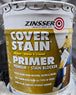 Zinsser Cover Stain 5 gal. White High Hide Oil - Based Interior Exterior Primer Sealer Gallon - resaled - Zinsser - 047719035503