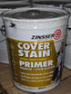 Zinsser Cover Stain 5 gal White Oil - Based Interior/Exterior Primer Sealer Gallon New - resaled - Zinsser - 047719035008