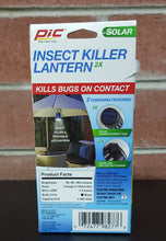 Load image into Gallery viewer, PIC Solar LED Lantern Mosquito Bug Zapper Camping USB Rechargeable
