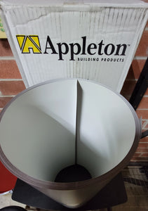 Appleton Aluminum Trim Coil 24" x 50' x .019" Royal Brown White Flashing Roll Roofing