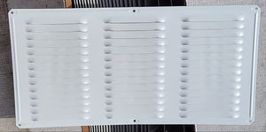 Air Vent 16" x 8" White Aluminum Under Eave Soffit Vent Case of 24 Mesh Screen 84200