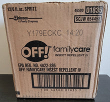 Load image into Gallery viewer, OFF! Lot of 12 Family Care Unscented Spray Insect Repellent Case 6 oz. Spray Bottle OFF
