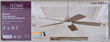 Load image into Gallery viewer, Home Decorators Collection Beckford 52&quot; Ceiling Fan LED Light Remote 1006 878 810 New
