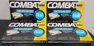 Combat Max Source Kill Ant Killing Bait Indoor Outdoor Lot of 12 - 6 Station Pack =72 Total Trap