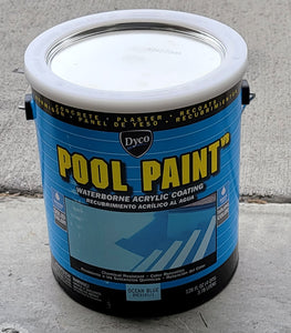 Dyco Paints Lot of 4x Pool Paint 1 Gal. 3151 Ocean Blue Semi-Gloss Acrylic Exterior Paint Swimming